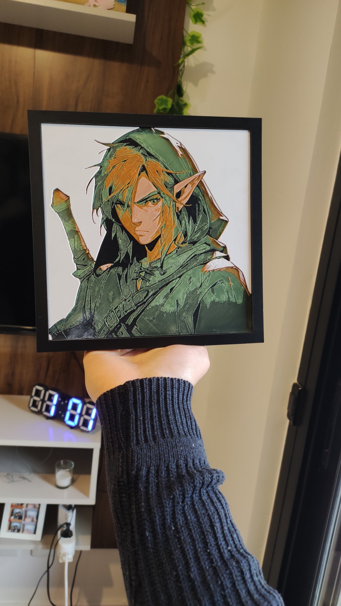 Cuadro 3D Color Link (Zelda)