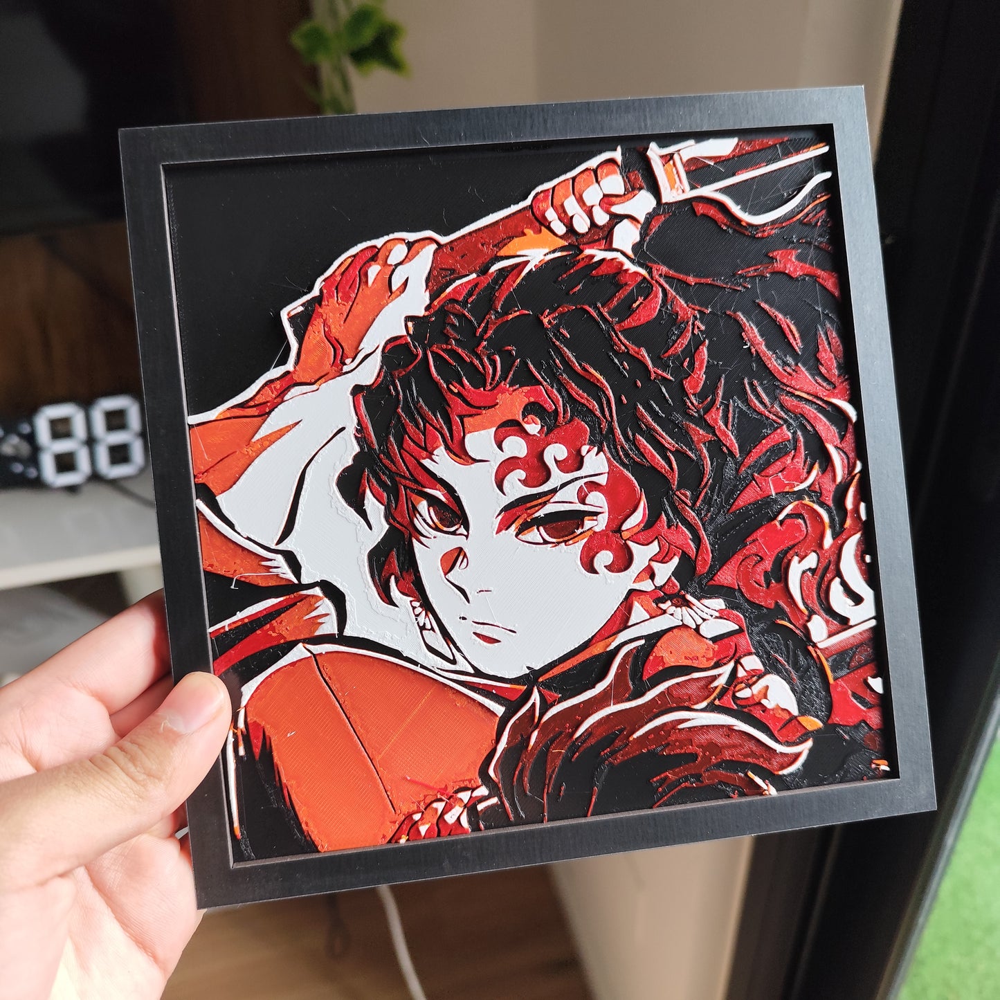 Cuadro 3D Color Yoriichi (Demon Slayer)