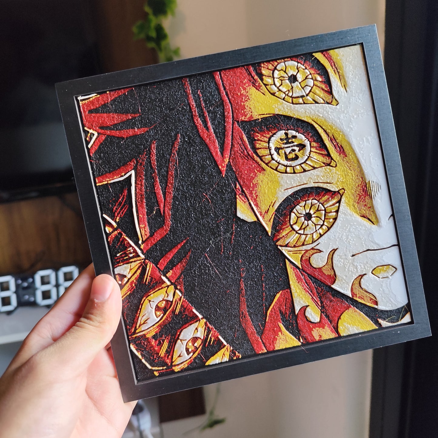 Cuadro 3D Color Kokushib (Demon Slayer)