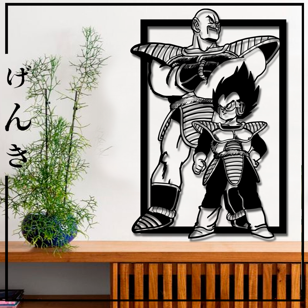 Cuadro MDF Vegeta y Nappa