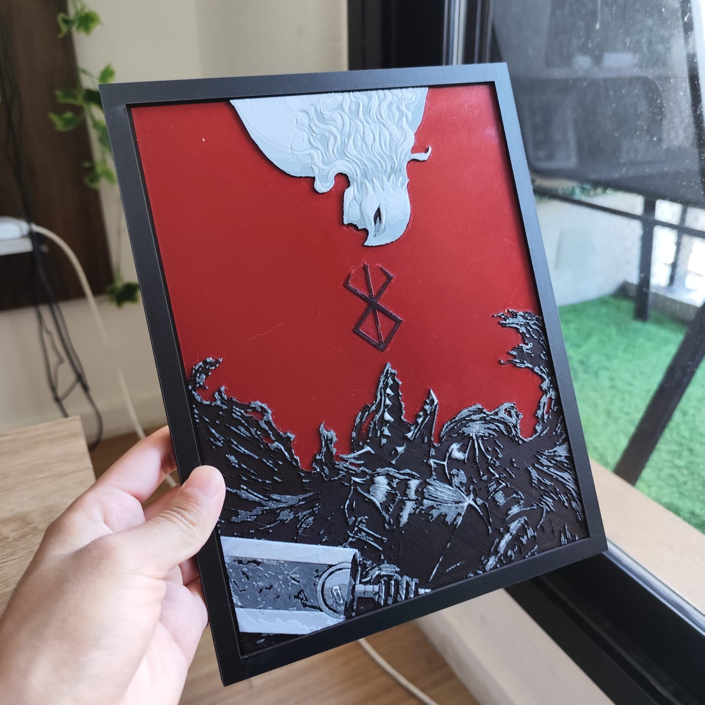 Cuadro 3D Color Guts y Griffith (Berserk)