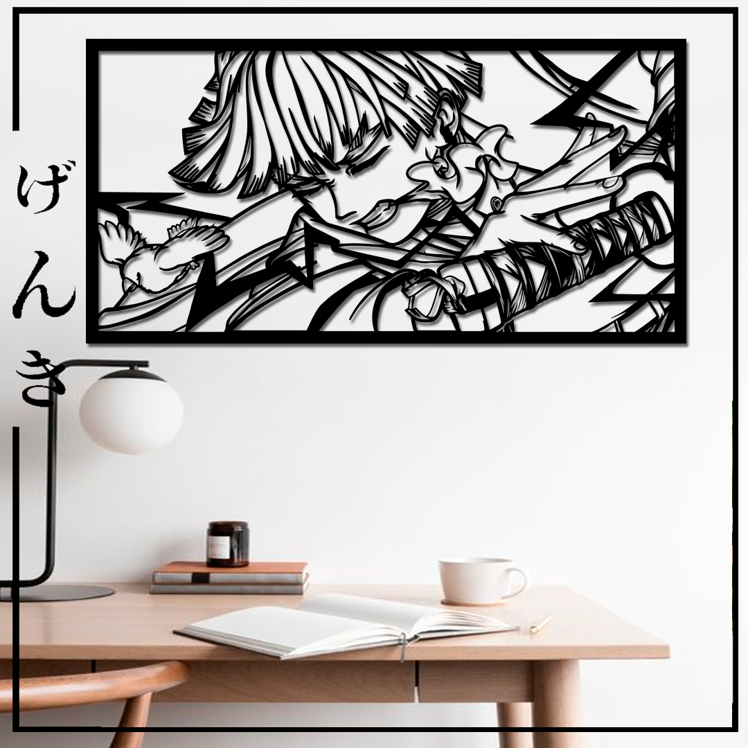Cuadro MDF Zenitsu (Kimetsu No Yaiba)