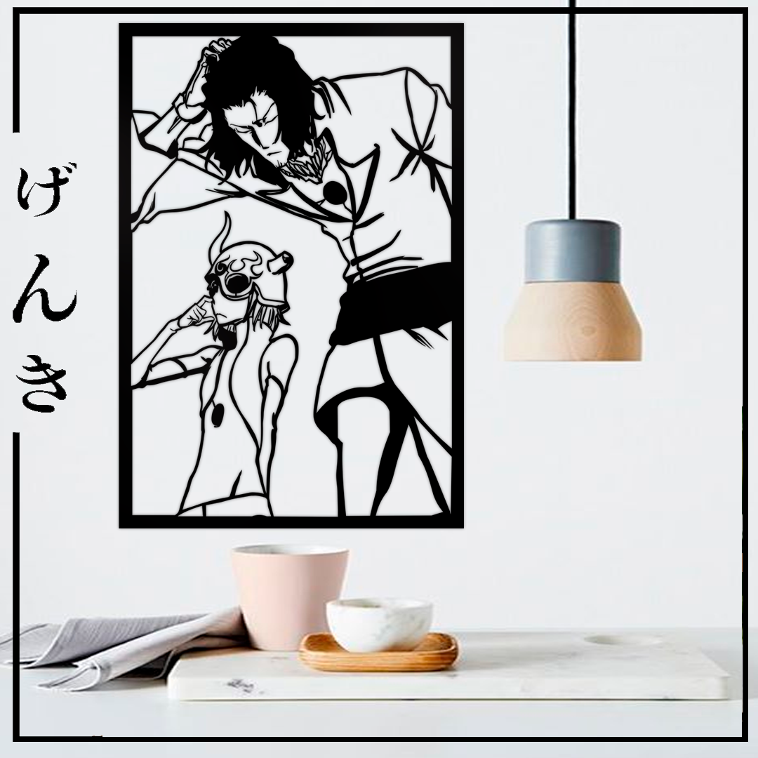 Cuadro MDF Starrk y Lilynette (Bleach)