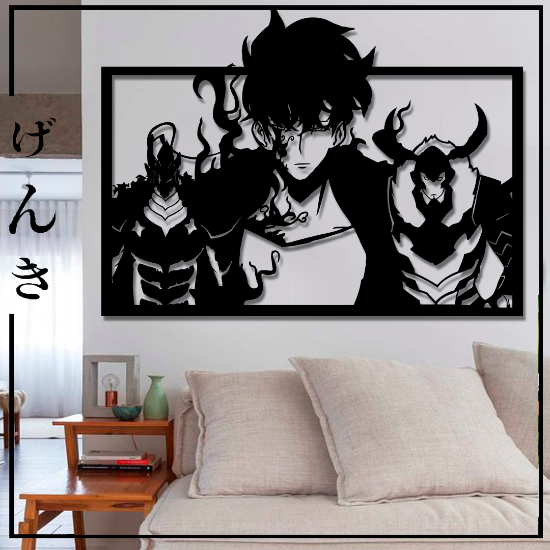 Cuadro MDF Solo leveling