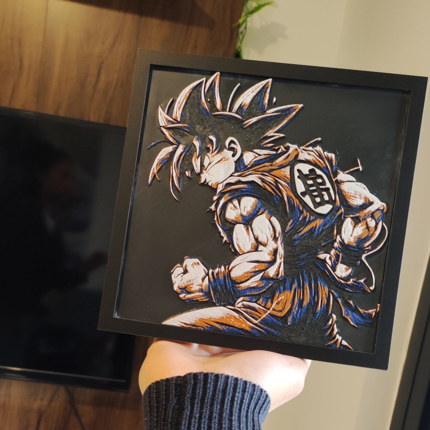 Cuadro 3D Color Goku