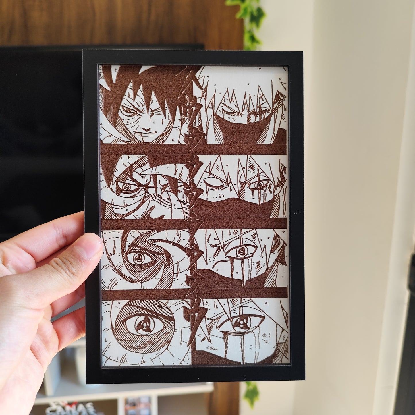 Grabado Kakashi y Obito