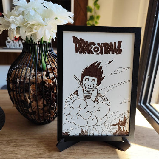 Grabado Goku niño