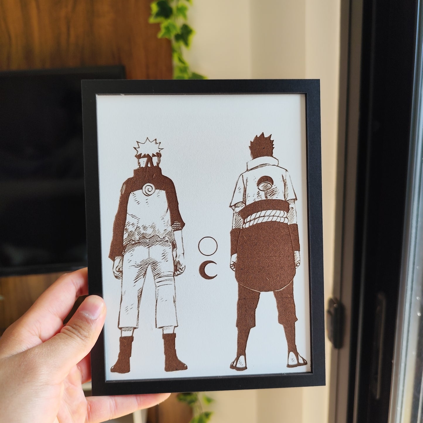 Grabado Naruto y Sasuke