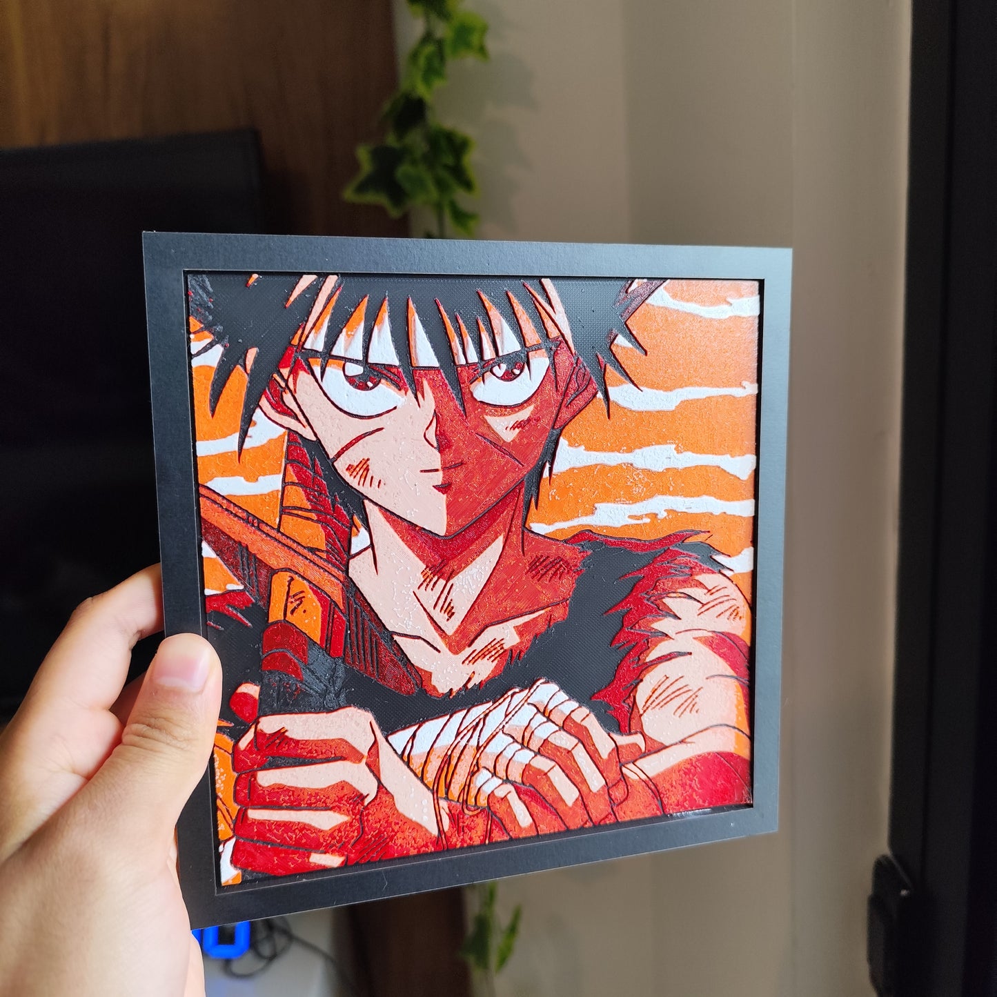 Cuadro 3D Color Hiei (yu yu hakusho)