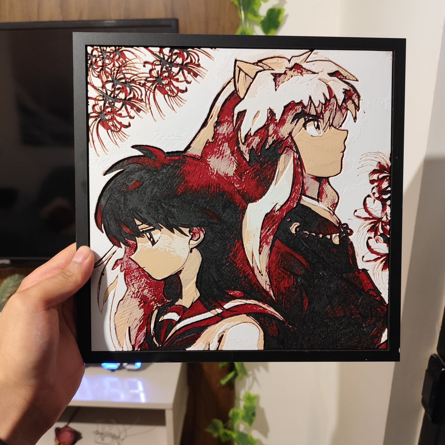 Cuadro 3D Color Inuyasha