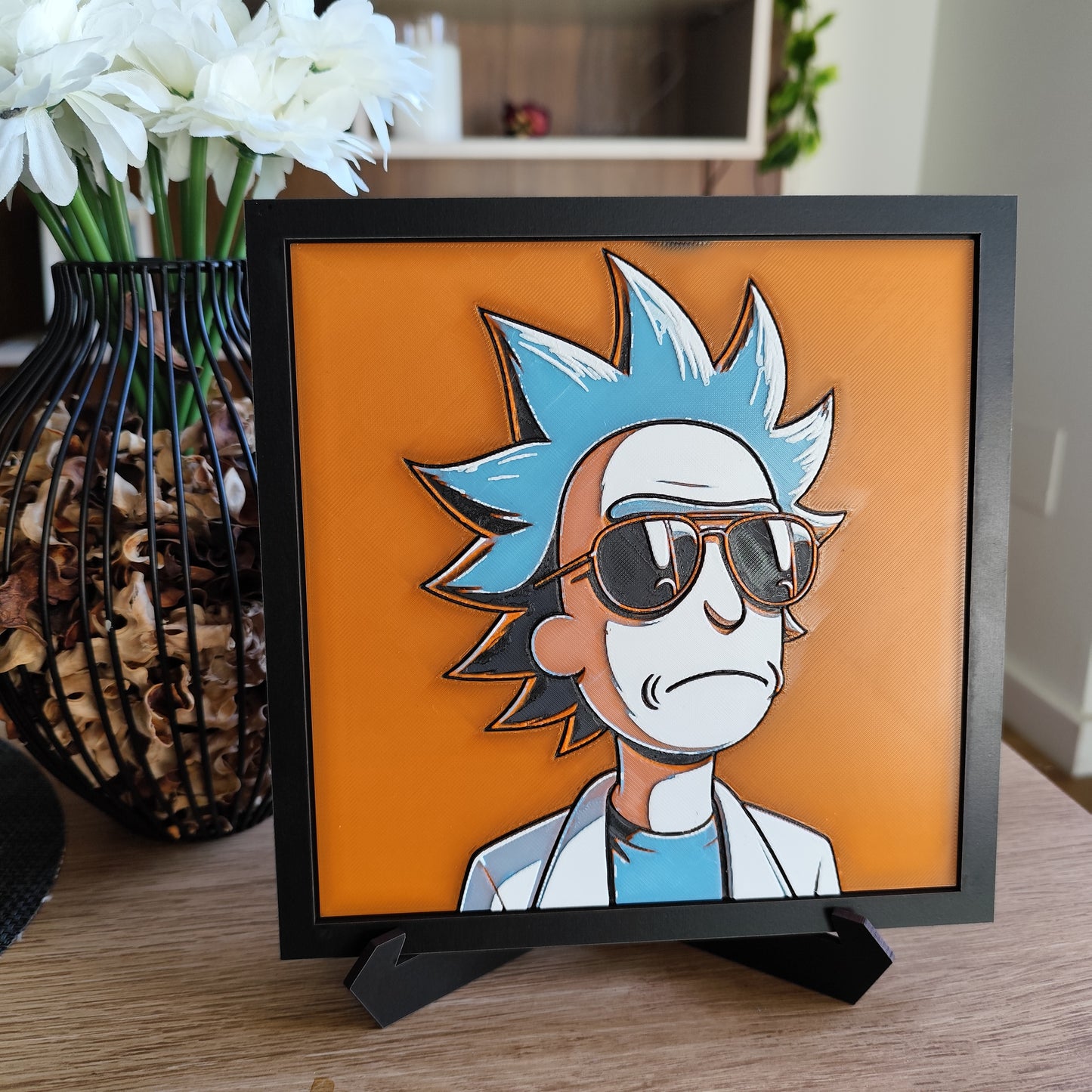 Cuadro 3D Color Rick (Rick and Morty)