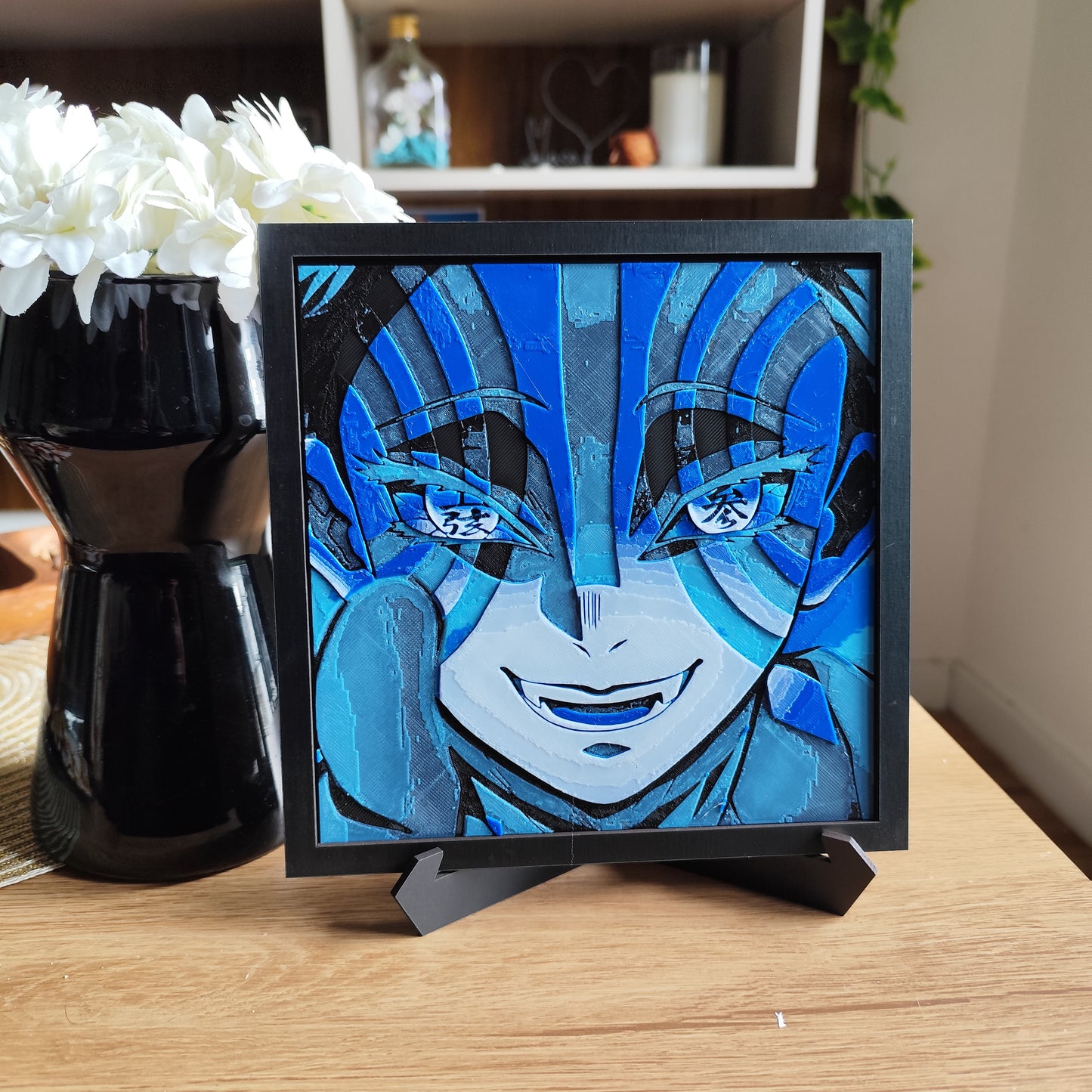 Cuadro 3D Color Akaza (Demon Slayer)