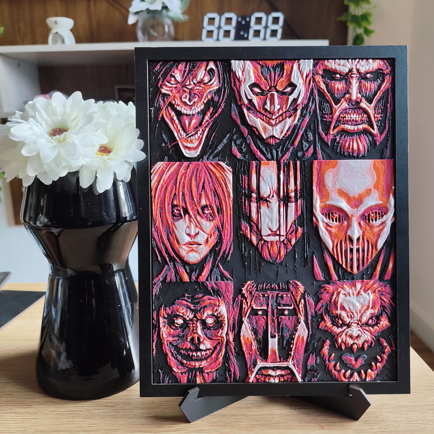 Cuadro 3D Color Titanes (Attack of Titans)