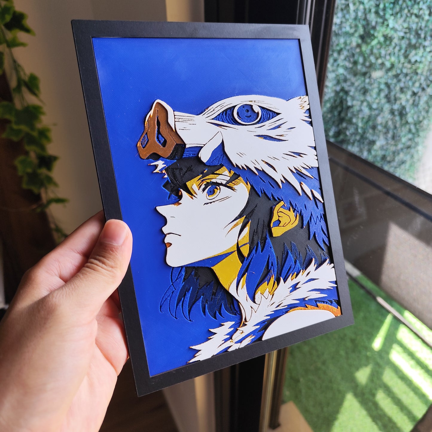 Cuadro 3D Color Inosuke (Kimetsu no Yaiba)