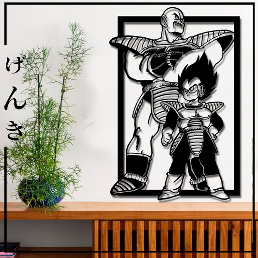 Cuadro MDF Vegeta y Nappa