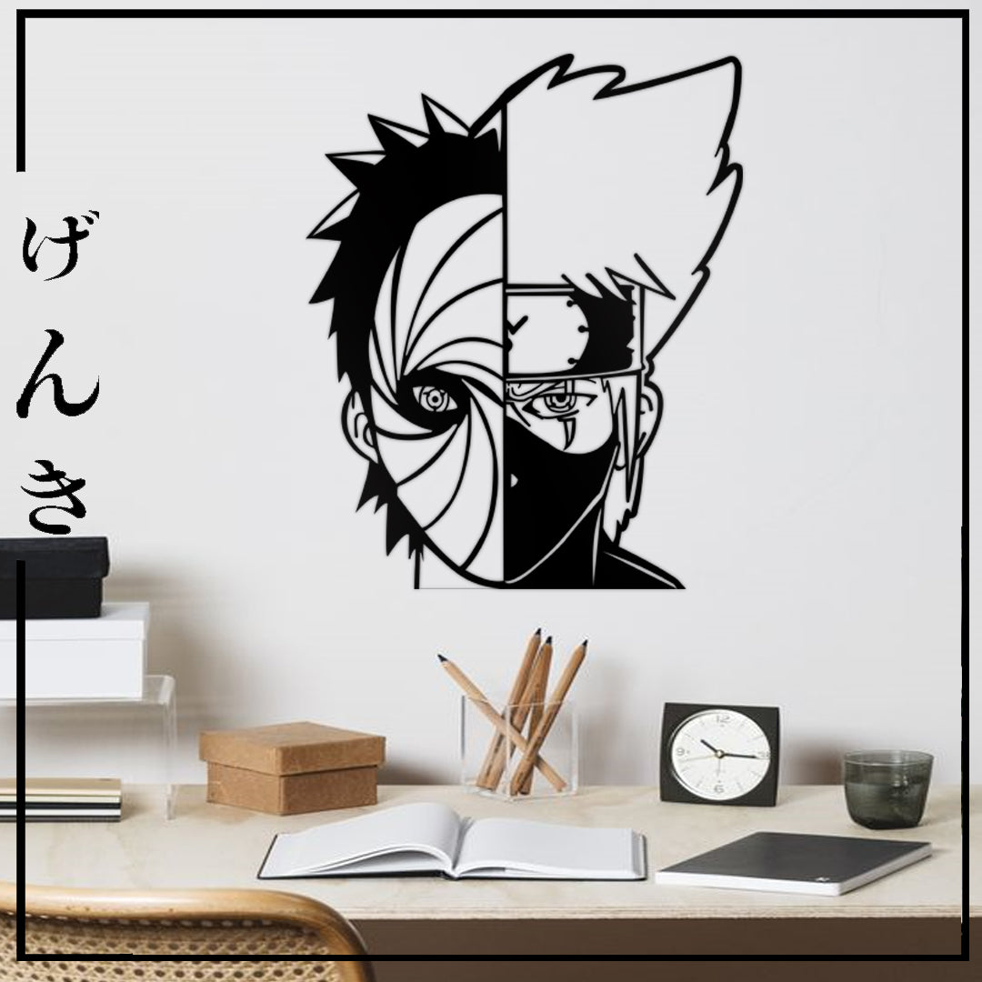 Cuadro MDF Kakashi y Obito