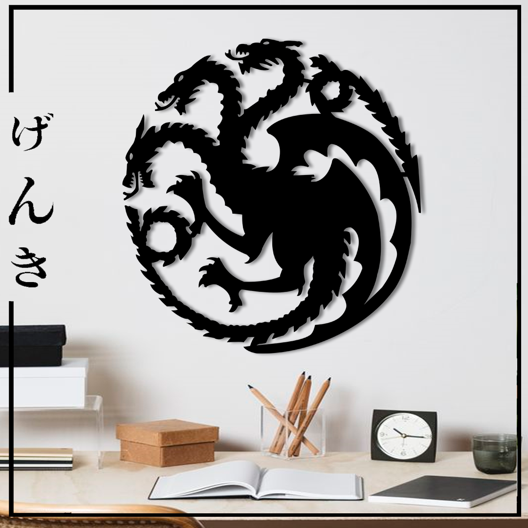 Cuadro MDF Targaryen (House of Dragons)