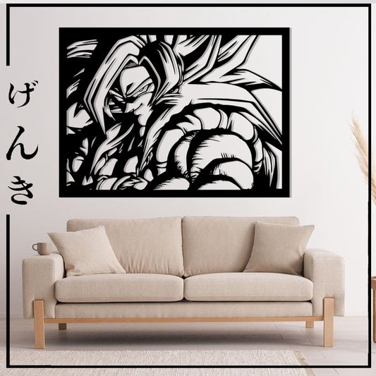 Cuadro MDF Goku SSJ4