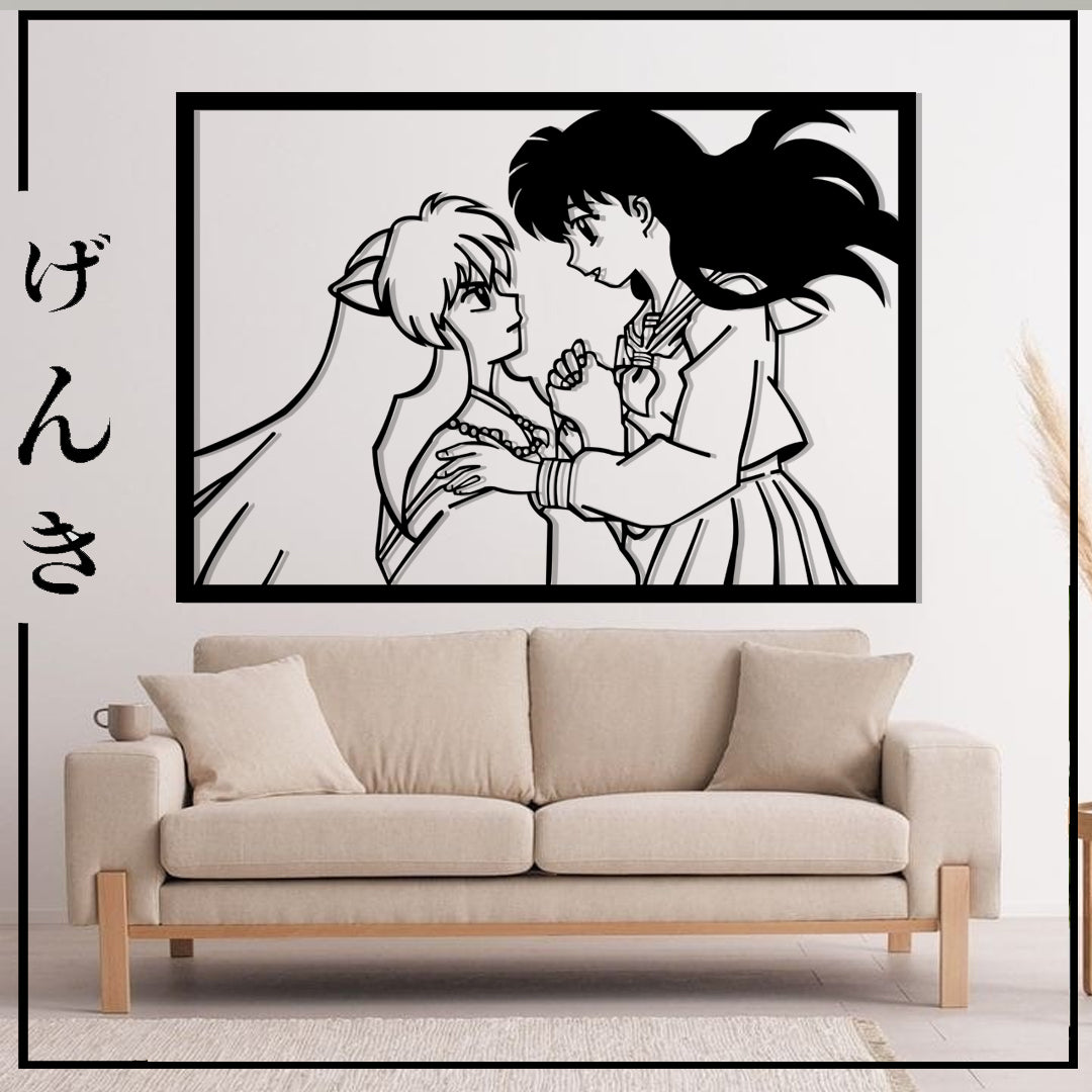 Cuadro MDF Inuyasha y Kagome