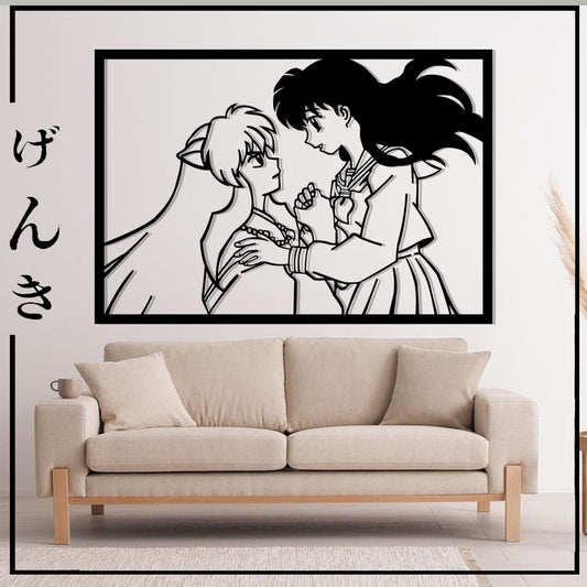 Cuadro MDF Inuyasha y Kagome