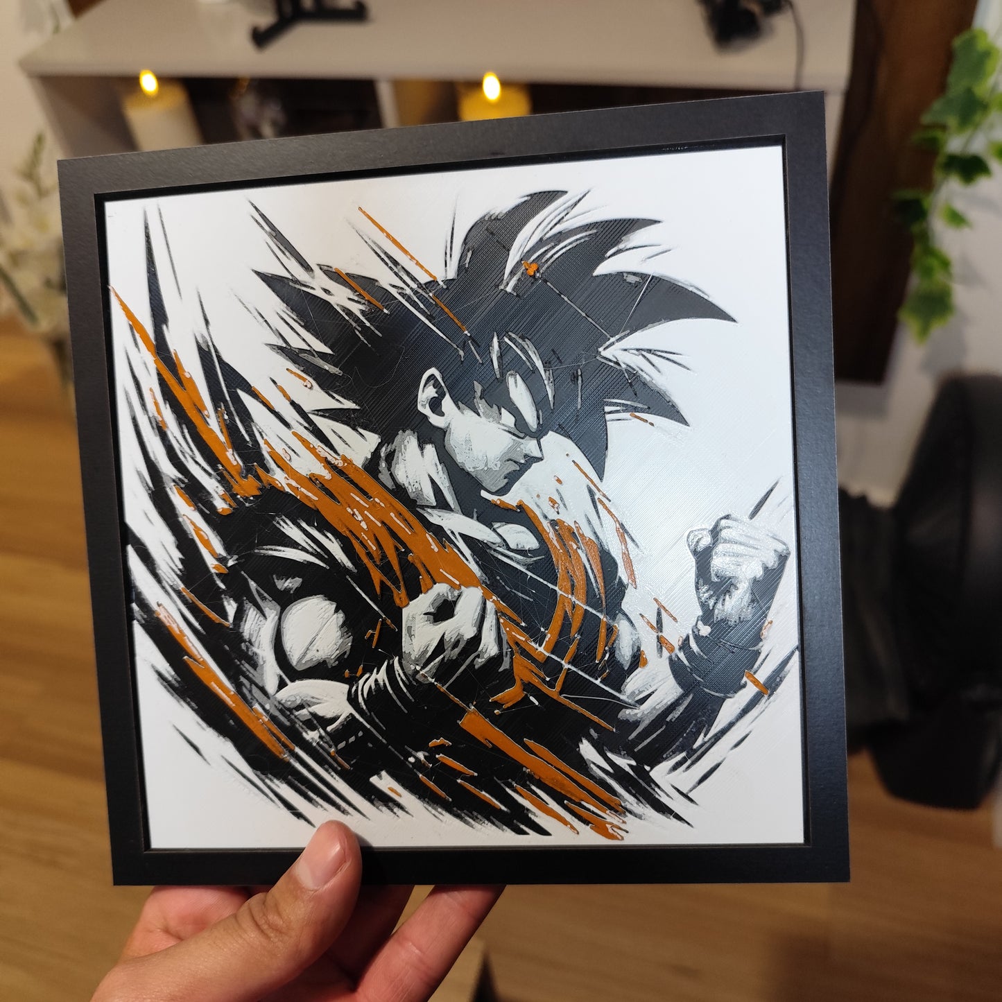 Cuadro 3D Color Goku