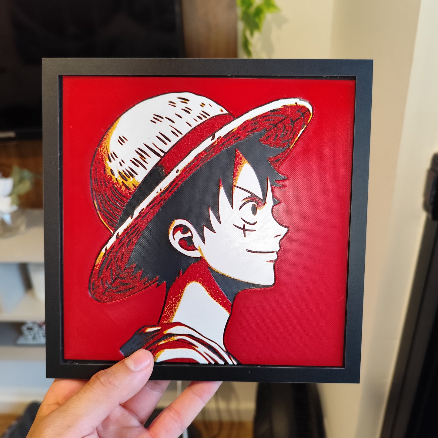 Cuadro 3D Color Luffy